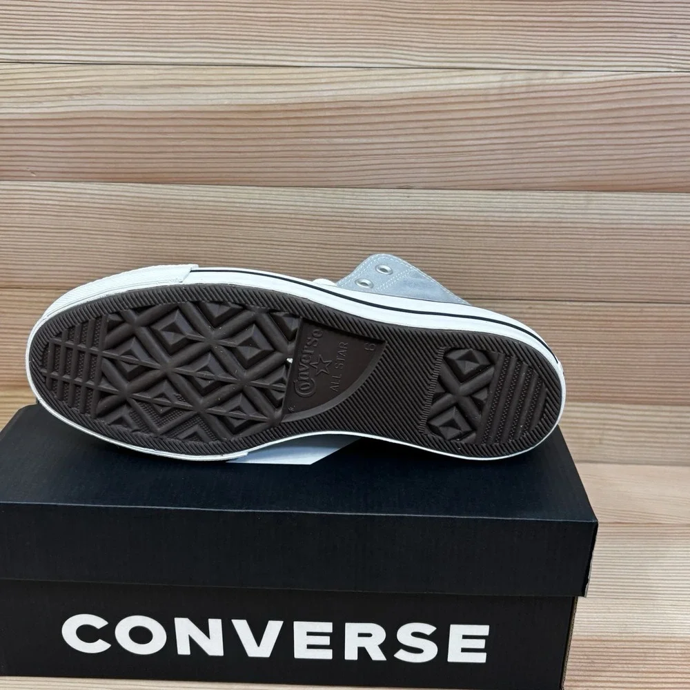 Converse Chuck Taylor All Star Lift Platform Hi Gray Sneakers Womens Sz 8